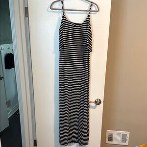 Nordstrom Honey Punch Black & White Maxi Dress Size Small